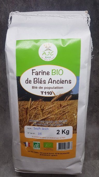 2 kg Farine Bio Blés Anciens T110