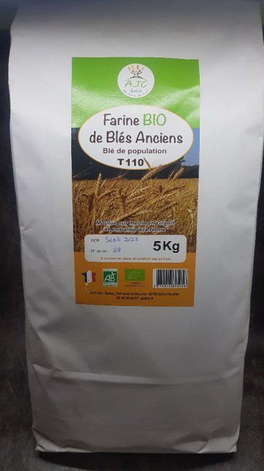 5 kg Farine Bio Blés Anciens T110