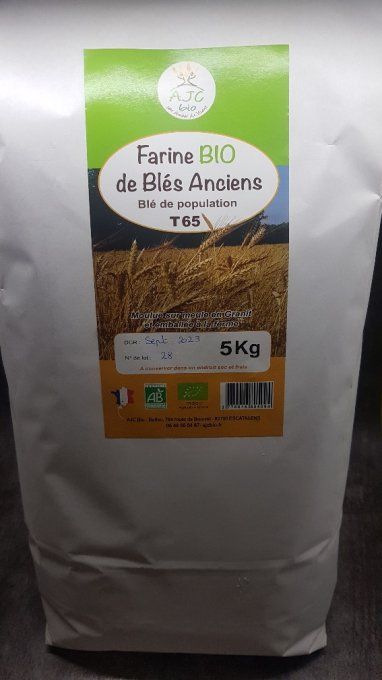 5 kg Farine Bio Blés Anciens T65